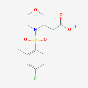 2-[4-(4-Chloro-2-methylphenyl)sulfonylmorpholin-3-yl]acetic acid