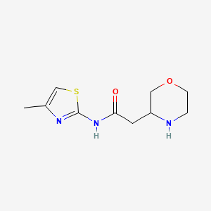 N-(4-methyl-1,3-thiazol-2-yl)-2-morpholin-3-ylacetamide