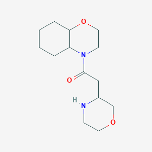 molecular formula C14H24N2O3 B7602303 1-(2,3,4a,5,6,7,8,8a-Octahydrobenzo[b][1,4]oxazin-4-yl)-2-morpholin-3-ylethanone 