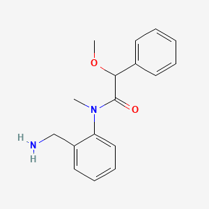 molecular formula C17H20N2O2 B7602305 N-[2-(aminomethyl)phenyl]-2-methoxy-N-methyl-2-phenylacetamide 