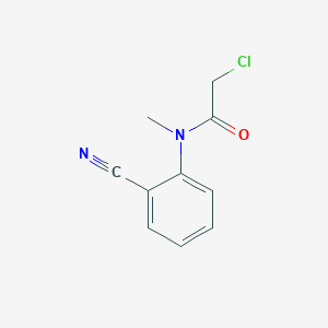 molecular formula C10H9ClN2O B7602315 2-chloro-N-(2-cyanophenyl)-N-methylacetamide 