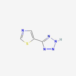 molecular formula C4H3N5S B7602334 5-(2H-tetrazol-5-yl)-1,3-thiazole 