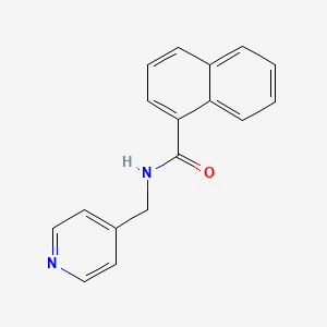 N-(pyridin-4-ylmethyl)naphthalene-1-carboxamide