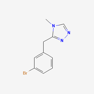 molecular formula C10H10BrN3 B7602354 3-(3-Bromobenzyl)-4-methyl-4H-1,2,4-triazole 