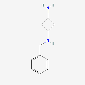 molecular formula C11H16N2 B7602370 N1-benzylcyclobutane-1,3-diamine 