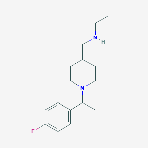 N-[[1-[1-(4-fluorophenyl)ethyl]piperidin-4-yl]methyl]ethanamine