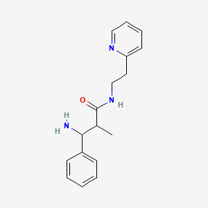 3-amino-2-methyl-3-phenyl-N-(2-pyridin-2-ylethyl)propanamide