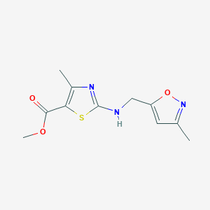 Methyl 4-methyl-2-[(3-methyl-1,2-oxazol-5-yl)methylamino]-1,3-thiazole-5-carboxylate