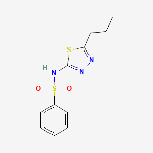 N-(5-Propyl-[1,3,4]thiadiazol-2-yl)-benzenesulfonamide