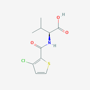 (2S)-2-[(3-chlorothiophene-2-carbonyl)amino]-3-methylbutanoic acid