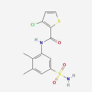 3-chloro-N-(2,3-dimethyl-5-sulfamoylphenyl)thiophene-2-carboxamide