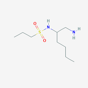 molecular formula C9H22N2O2S B7602583 N-(1-aminohexan-2-yl)propane-1-sulfonamide 