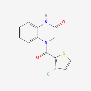 4-(3-Chlorothiophene-2-carbonyl)-1,3-dihydroquinoxalin-2-one