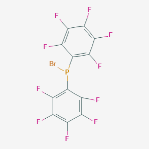 molecular formula C12BrF10P B076026 双(全氟苯基)溴代膦 CAS No. 13648-79-8