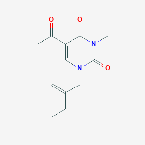 5-Acetyl-3-methyl-1-(2-methylidenebutyl)pyrimidine-2,4-dione