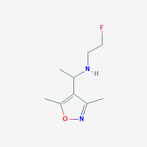 1-(3,5-dimethyl-1,2-oxazol-4-yl)-N-(2-fluoroethyl)ethanamine