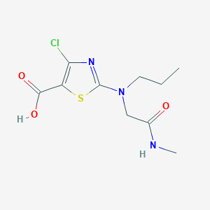 4-Chloro-2-[[2-(methylamino)-2-oxoethyl]-propylamino]-1,3-thiazole-5-carboxylic acid