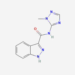 N-(2-methyl-1,2,4-triazol-3-yl)-1H-indazole-3-carboxamide