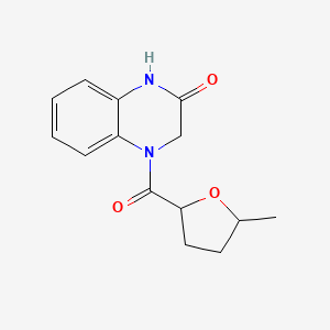 molecular formula C14H16N2O3 B7602722 4-(5-Methyloxolane-2-carbonyl)-1,3-dihydroquinoxalin-2-one 