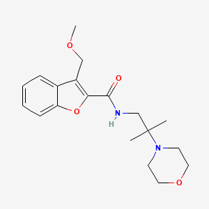 3-(methoxymethyl)-N-(2-methyl-2-morpholin-4-ylpropyl)-1-benzofuran-2-carboxamide