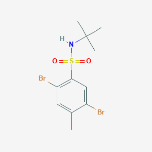 2,5-dibromo-N-(tert-butyl)-4-methylbenzenesulfonamide