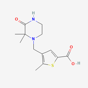 4-[(2,2-Dimethyl-3-oxopiperazin-1-yl)methyl]-5-methylthiophene-2-carboxylic acid