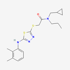 N-(cyclopropylmethyl)-2-[[5-(2,3-dimethylanilino)-1,3,4-thiadiazol-2-yl]sulfanyl]-N-propylacetamide