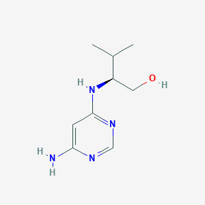 molecular formula C9H16N4O B7602861 (2S)-2-[(6-aminopyrimidin-4-yl)amino]-3-methylbutan-1-ol 