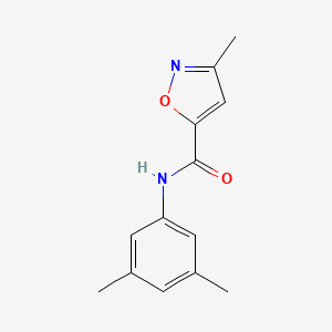 molecular formula C13H14N2O2 B7602878 N-(3,5-dimethylphenyl)-3-methyl-1,2-oxazole-5-carboxamide 