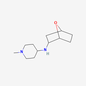 molecular formula C12H22N2O B7602884 1-methyl-N-(7-oxabicyclo[2.2.1]heptan-2-yl)piperidin-4-amine 