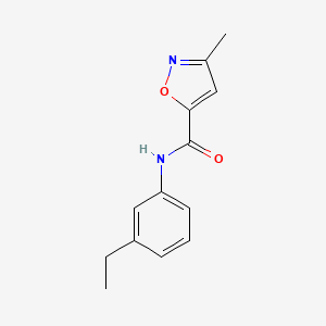 N-(3-ethylphenyl)-3-methyl-1,2-oxazole-5-carboxamide