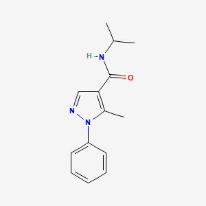 5-methyl-1-phenyl-N-propan-2-ylpyrazole-4-carboxamide