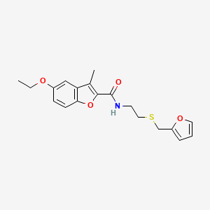 5-ethoxy-N-[2-(furan-2-ylmethylsulfanyl)ethyl]-3-methyl-1-benzofuran-2-carboxamide