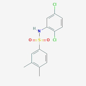 molecular formula C14H13Cl2NO2S B7602959 N-(2,5-dichlorophenyl)-3,4-dimethylbenzenesulfonamide 