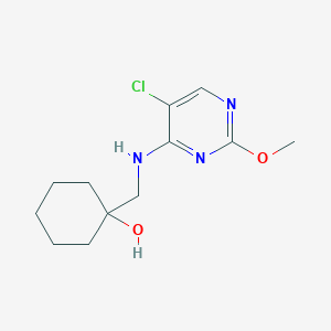 1-[[(5-Chloro-2-methoxypyrimidin-4-yl)amino]methyl]cyclohexan-1-ol