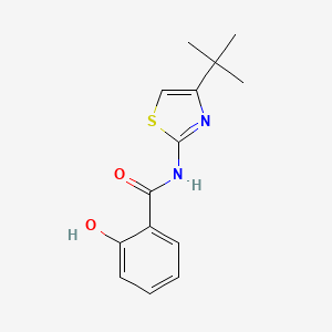 molecular formula C14H16N2O2S B7603013 N-(4-tert-Butyl-thiazol-2-yl)-2-hydroxy-benzamide 