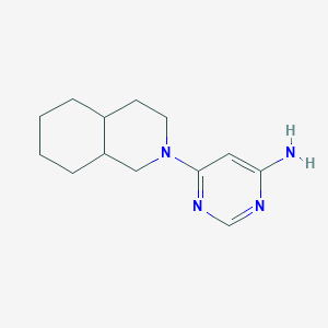 molecular formula C13H20N4 B7603028 6-(3,4,4a,5,6,7,8,8a-octahydro-1H-isoquinolin-2-yl)pyrimidin-4-amine 