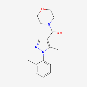 [5-Methyl-1-(2-methylphenyl)pyrazol-4-yl]-morpholin-4-ylmethanone