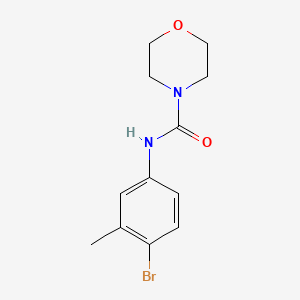 molecular formula C12H15BrN2O2 B7603077 N-(4-bromo-3-methylphenyl)morpholine-4-carboxamide 