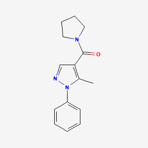 (5-Methyl-1-phenylpyrazol-4-yl)-pyrrolidin-1-ylmethanone