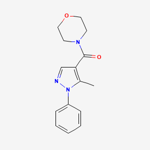 (5-methyl-1-phenyl-1H-pyrazol-4-yl)(morpholino)methanone