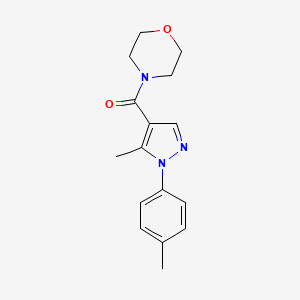 [5-Methyl-1-(4-methylphenyl)pyrazol-4-yl]-morpholin-4-ylmethanone