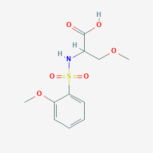 3-Methoxy-2-[(2-methoxyphenyl)sulfonylamino]propanoic acid