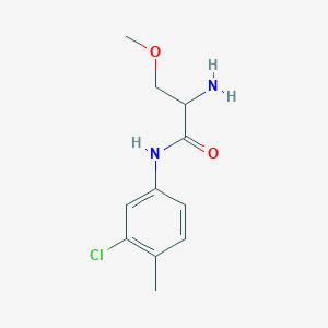 molecular formula C11H15ClN2O2 B7603145 2-amino-N-(3-chloro-4-methylphenyl)-3-methoxypropanamide 