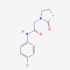 N-(4-chlorophenyl)-2-(2-oxo-1,3-thiazolidin-3-yl)acetamide