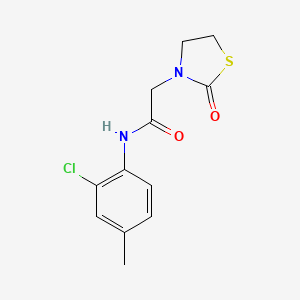 N-(2-chloro-4-methylphenyl)-2-(2-oxo-1,3-thiazolidin-3-yl)acetamide