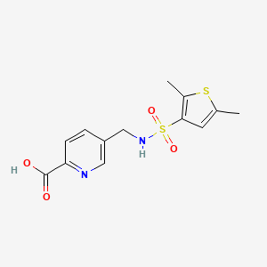 5-[[(2,5-Dimethylthiophen-3-yl)sulfonylamino]methyl]pyridine-2-carboxylic acid