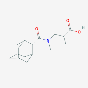 3-[Adamantane-2-carbonyl(methyl)amino]-2-methylpropanoic acid