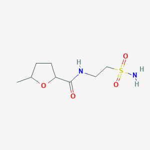 molecular formula C8H16N2O4S B7603199 5-methyl-N-(2-sulfamoylethyl)oxolane-2-carboxamide 