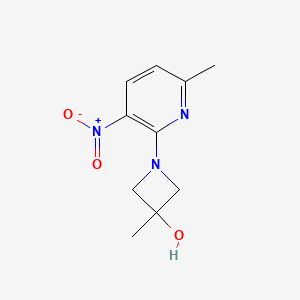 3-Methyl-1-(6-methyl-3-nitropyridin-2-yl)azetidin-3-ol